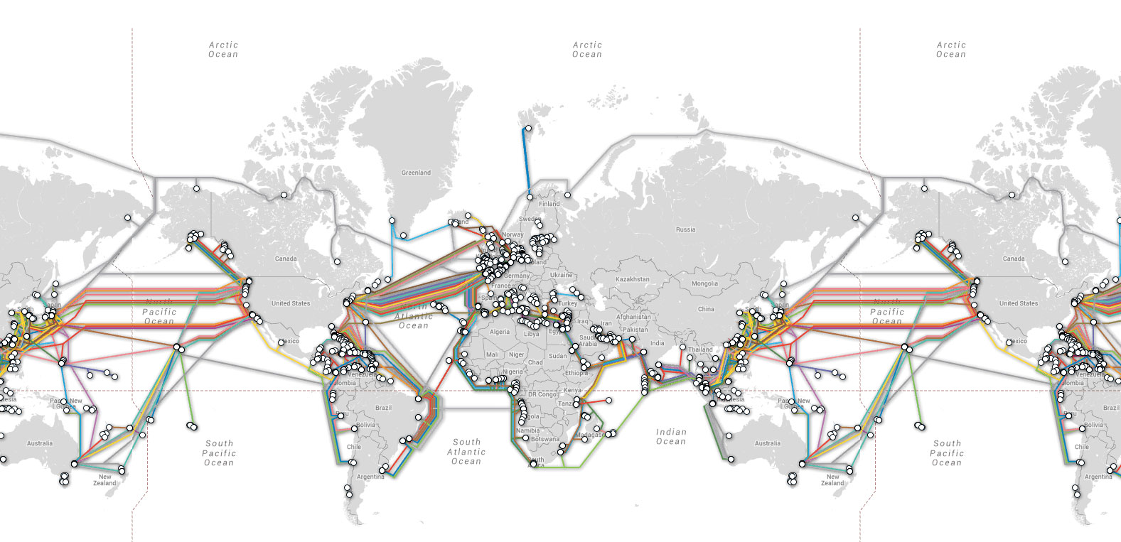 Internet Global Submarine map
